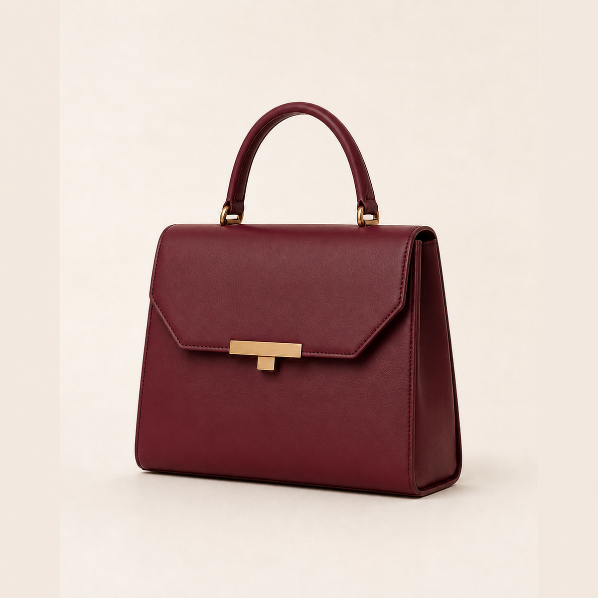 Elise Top Handle Bag - Oxblood