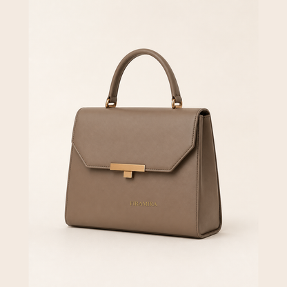 Geometric Top Handle Bag