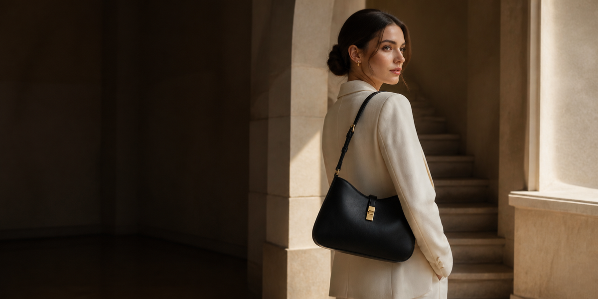 Curved Shoulder Bag