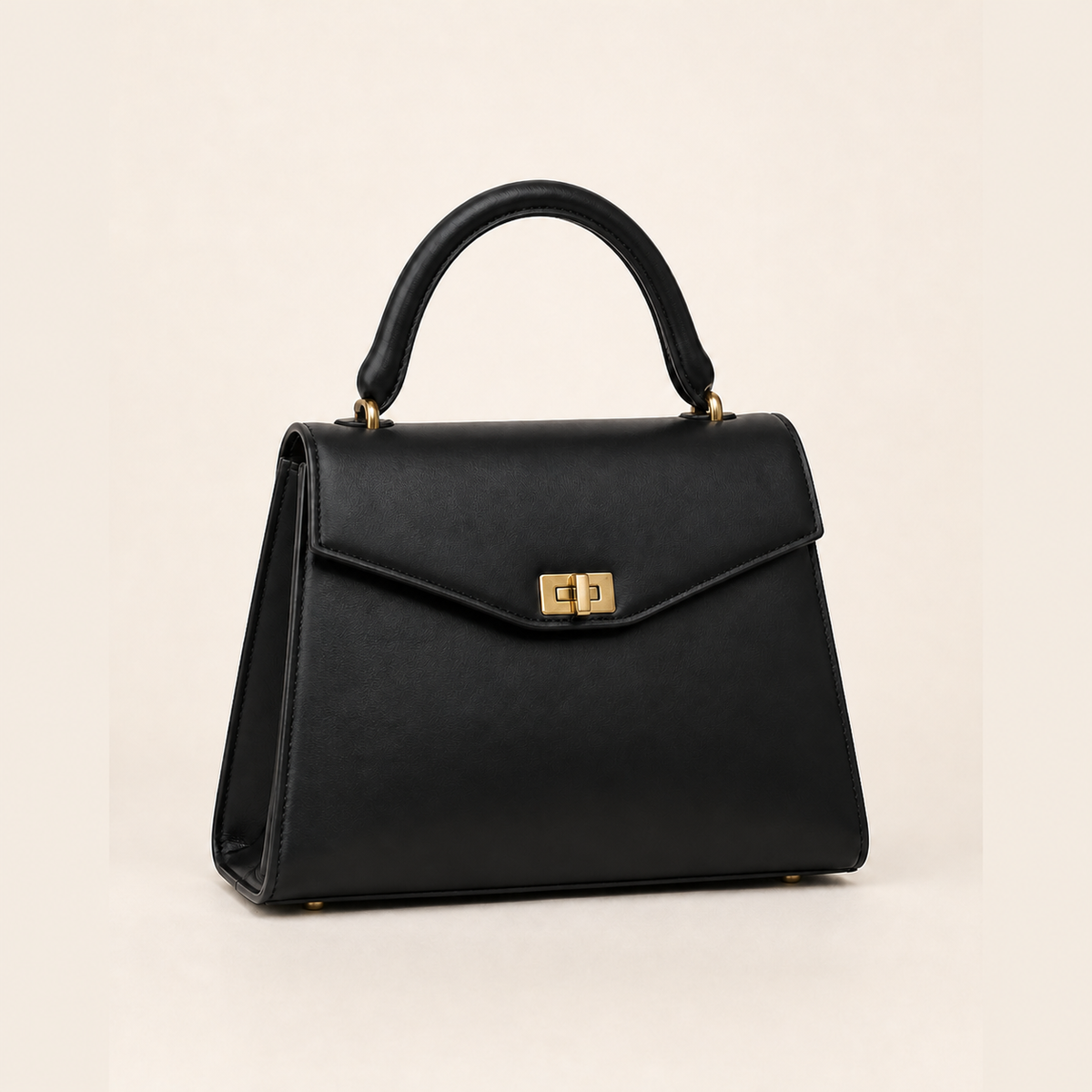 Sofia Top Handle Bag - Black